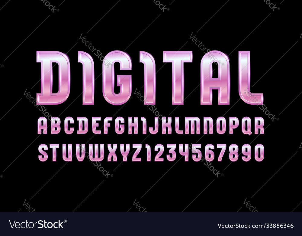 High steel font colored style trendy glossy