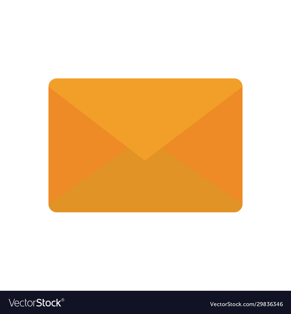 Isolated envelope message flat style icon