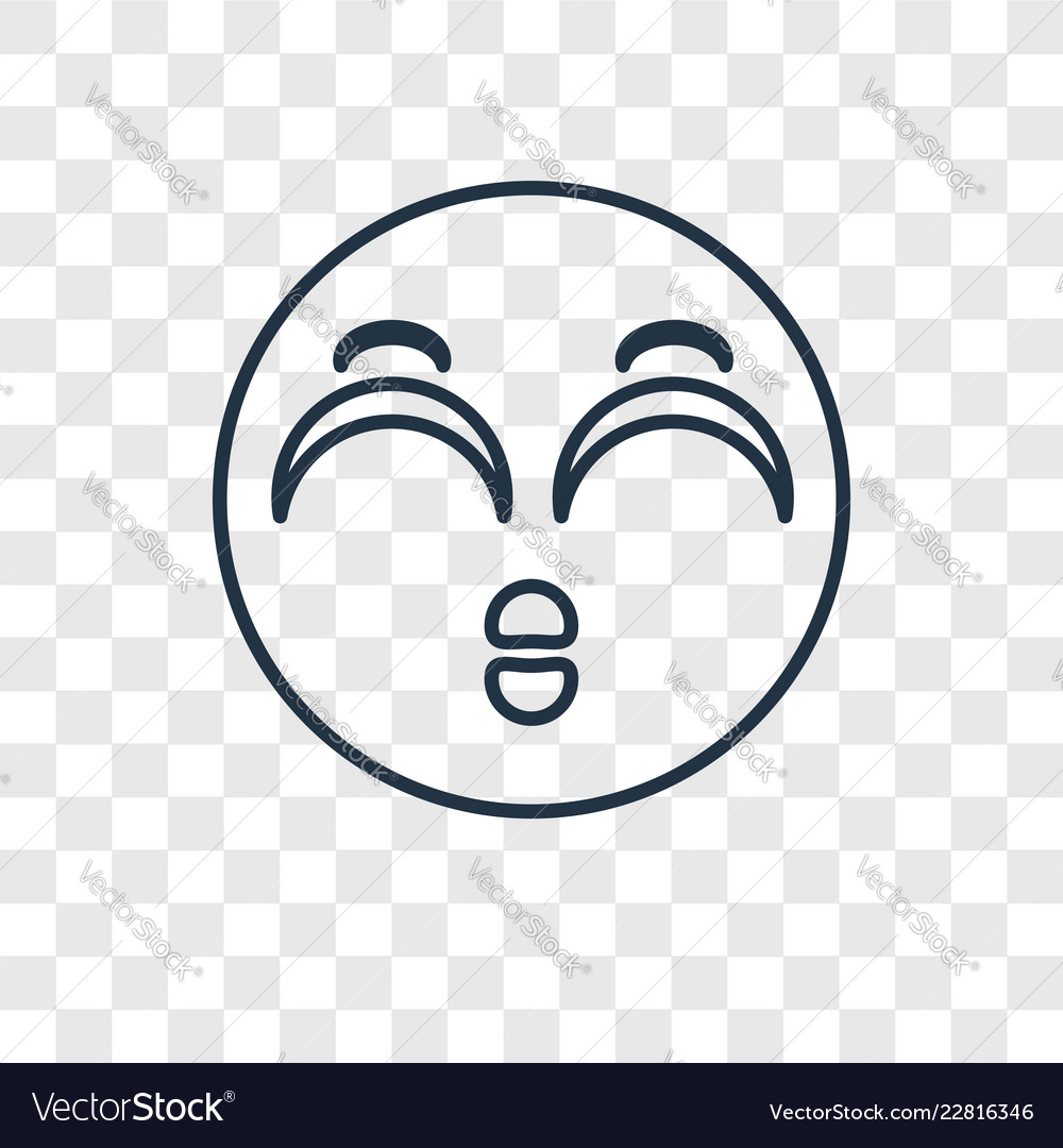 Nerd concept linear icon isolated on transparent vector image Nerd concept linear icon isolated on transparent