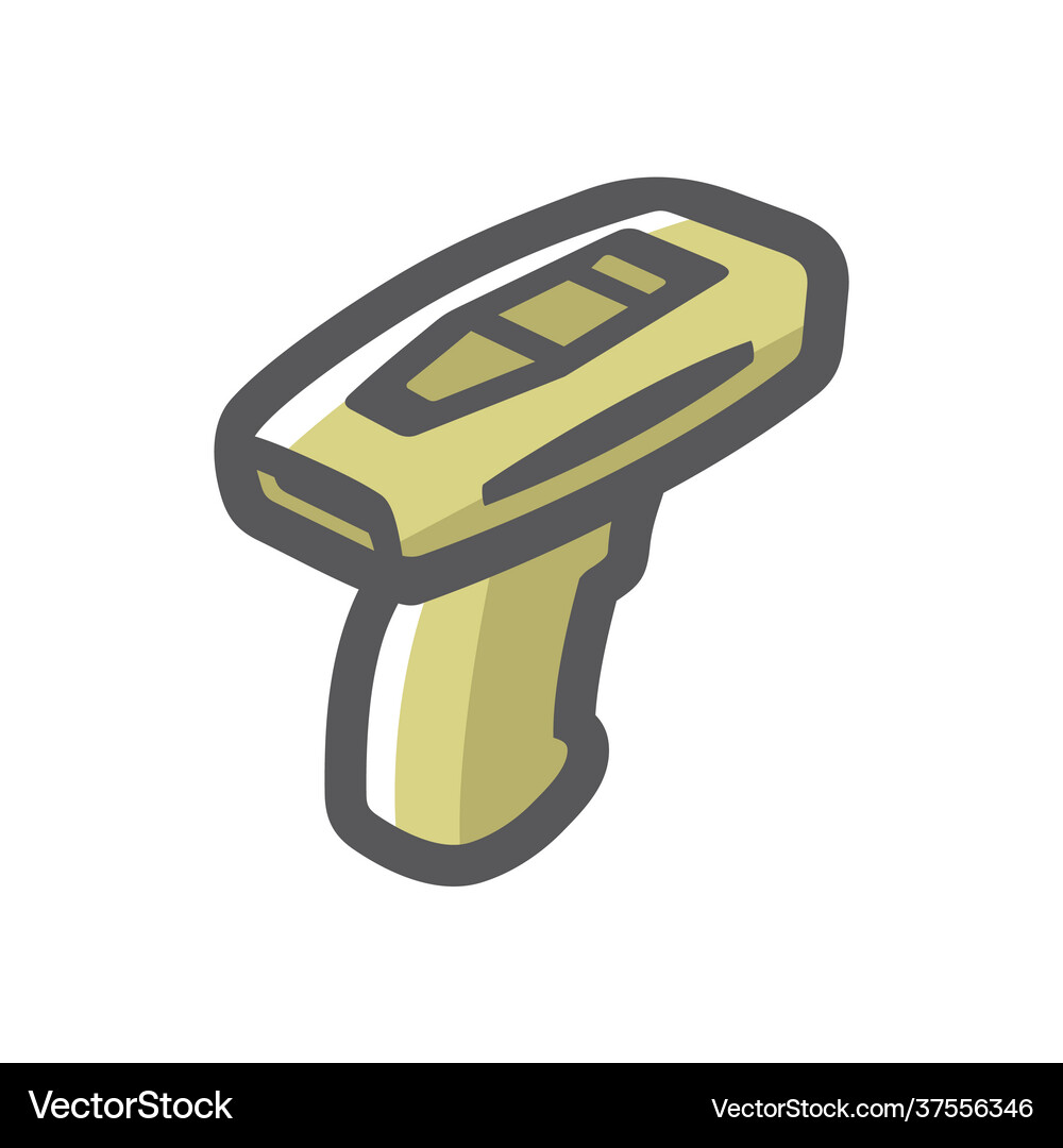 Radar speed gun icon cartoon Royalty Free Vector Image