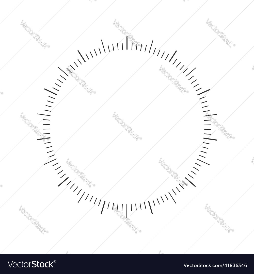 Rund 360 Grad Messskala des Barometers vector image Rund 360 Grad Messskala des Barometers