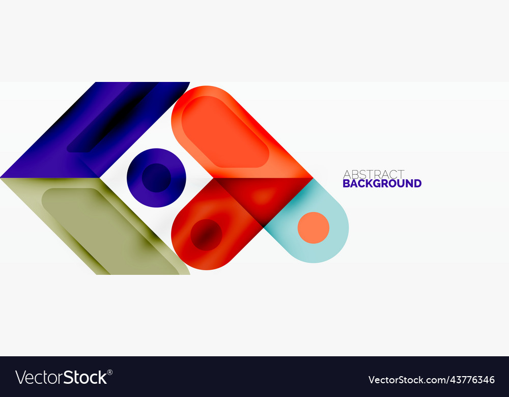 Square and circle minimal abstract background Vector Image Square and circle minimal abstract background