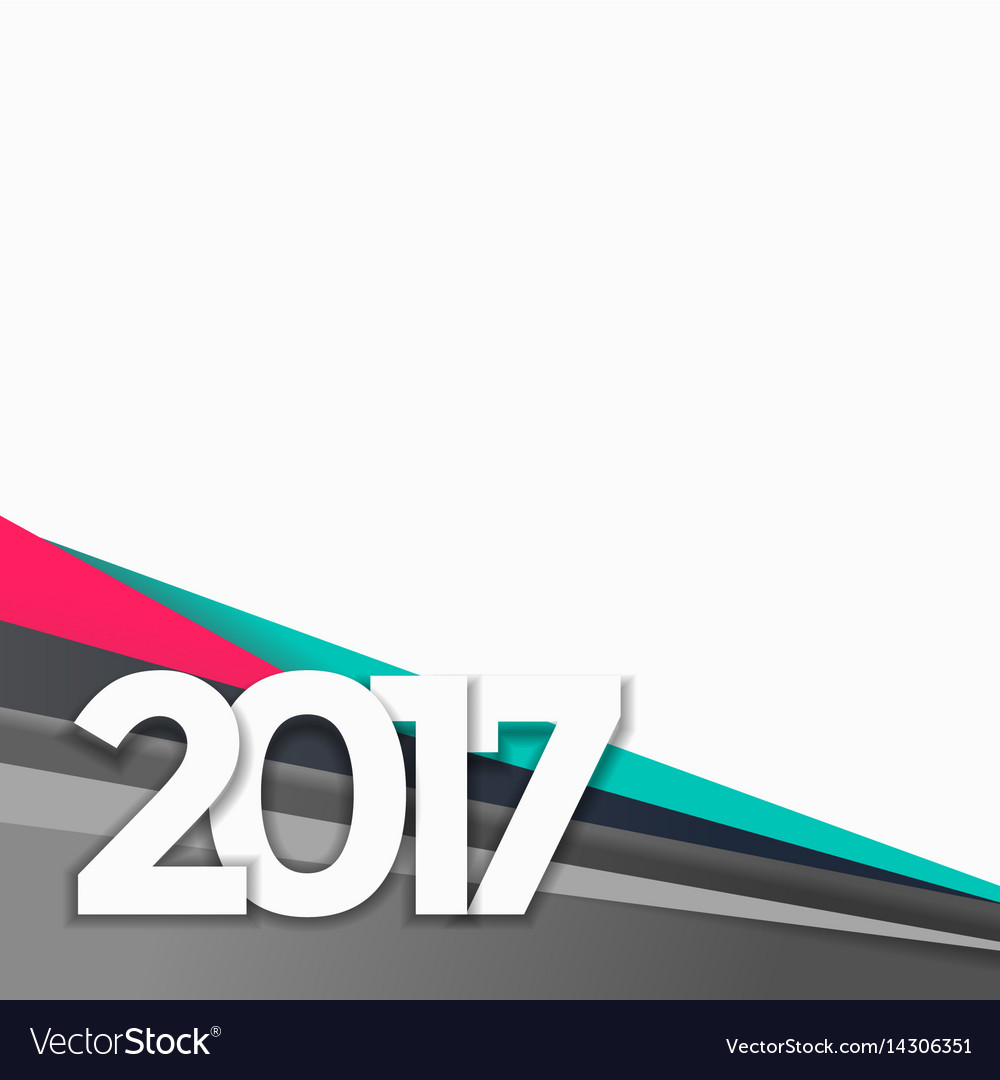 2017 new year background with abstract colorful
