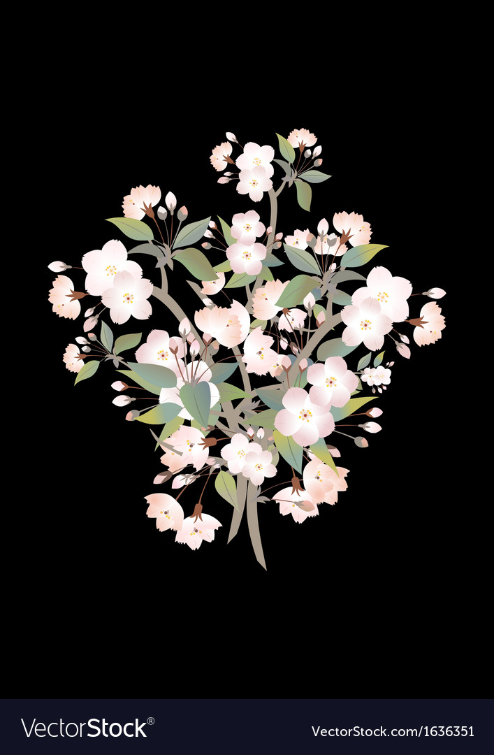 Abstract apple tree branch