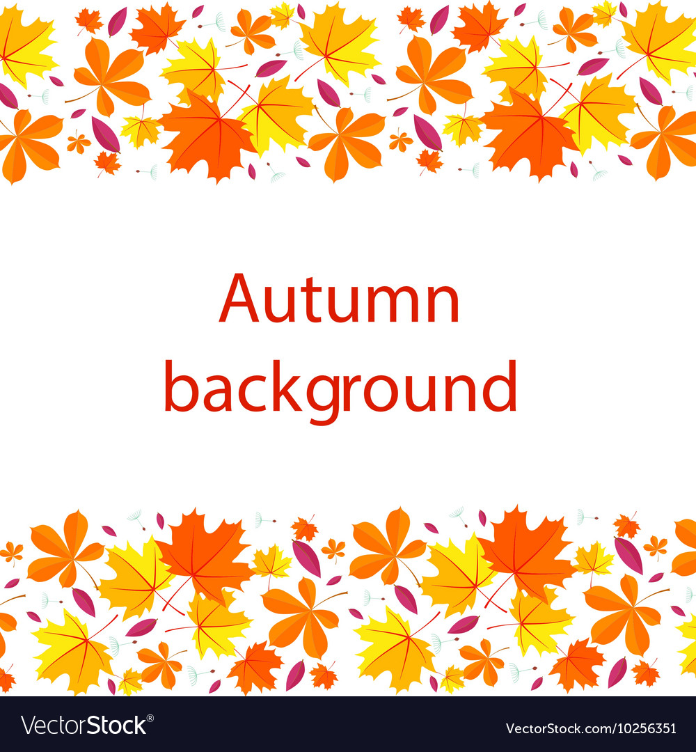 Autumn lettering background