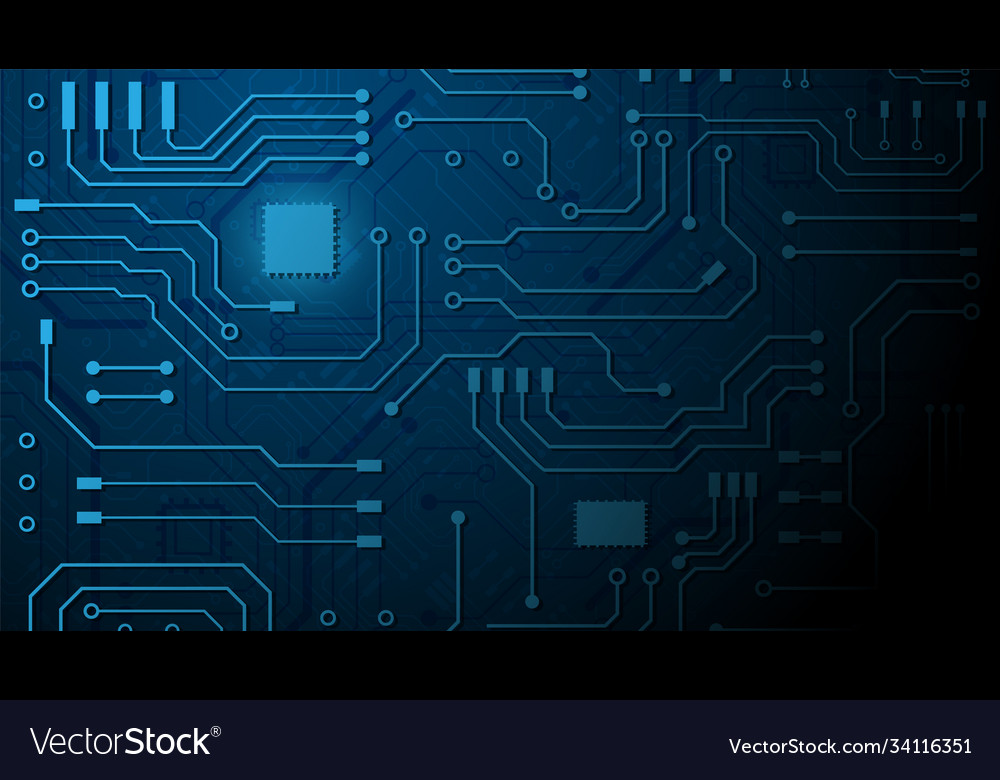 Circuit technology background Vector Image Circuit technology background