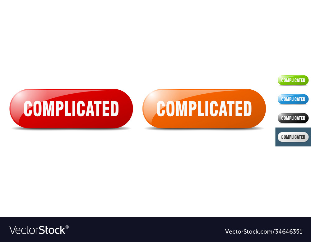 Complicated button key sign push set