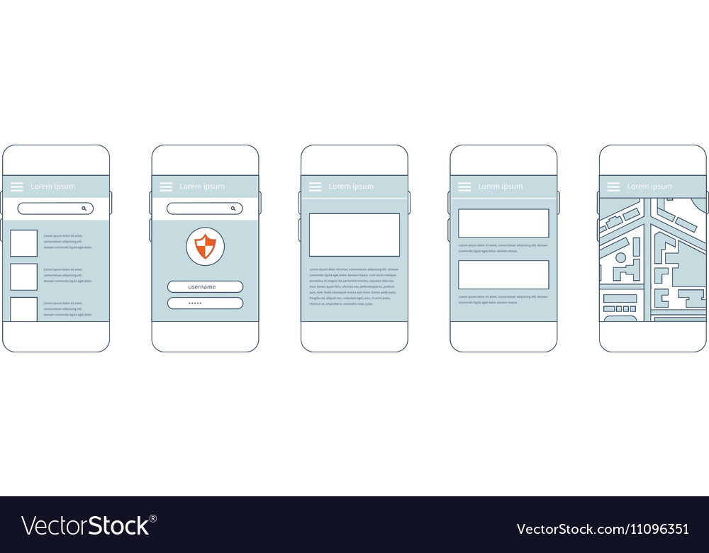 Mobile phones with user interface elements