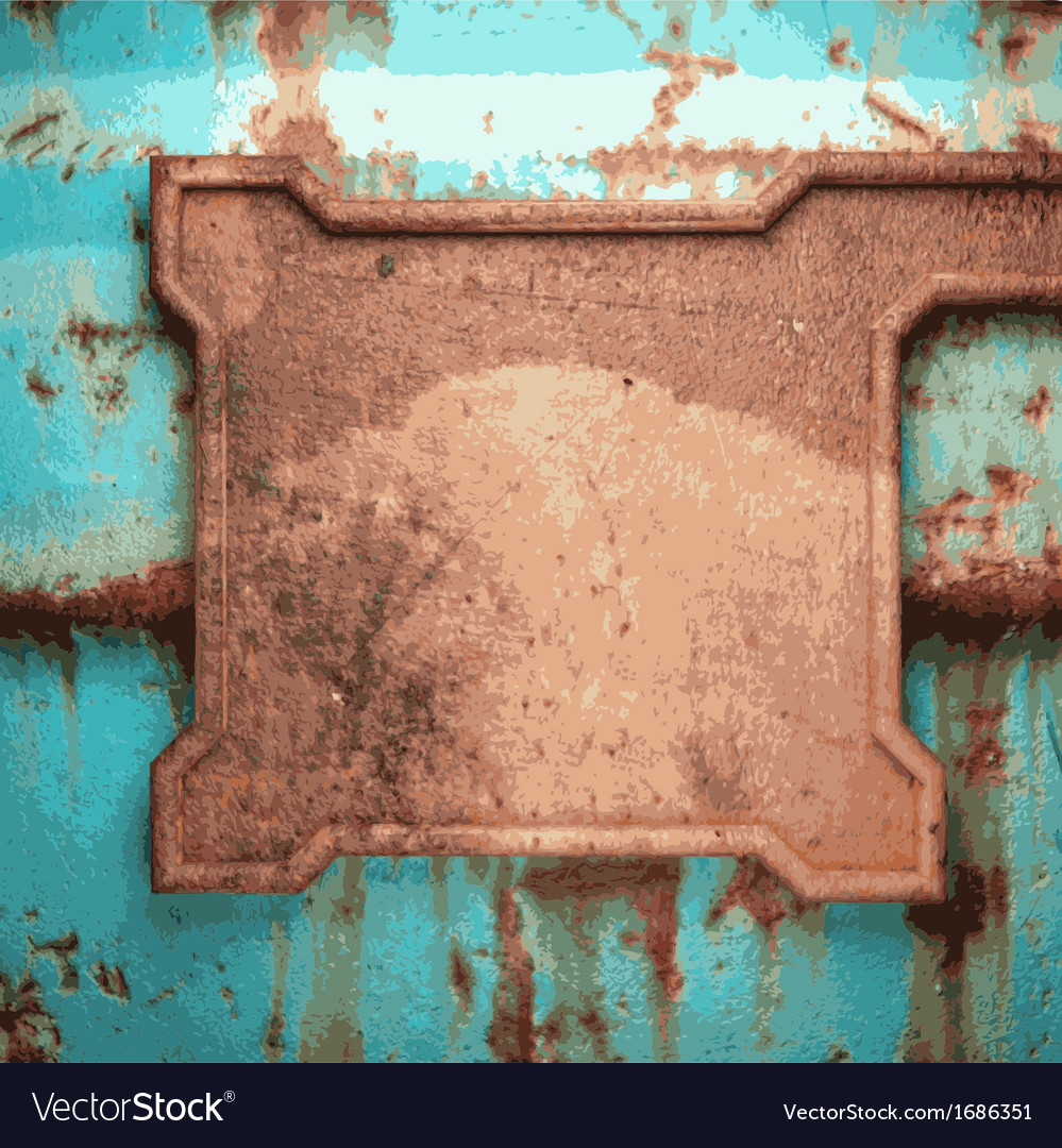 Old metal background Royalty Free Vector Image