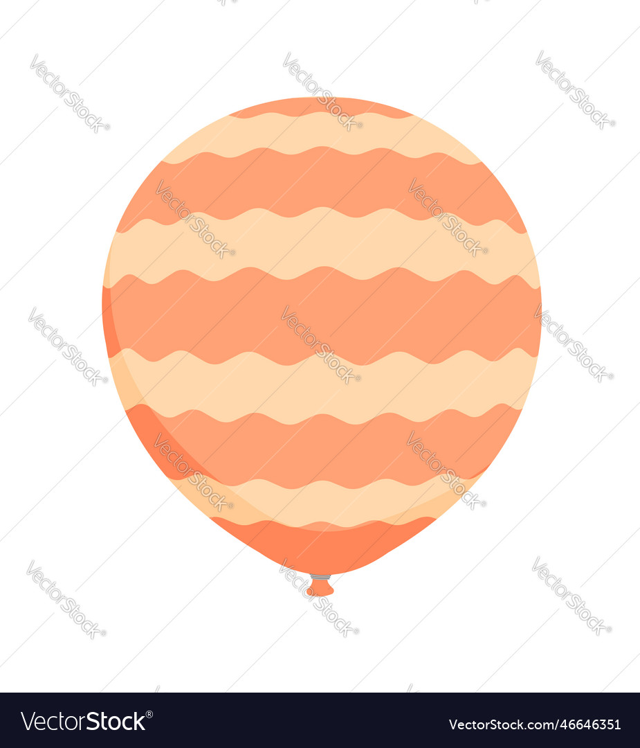 Rubber balloon with simple pattern vector image Rubber balloon with simple pattern
