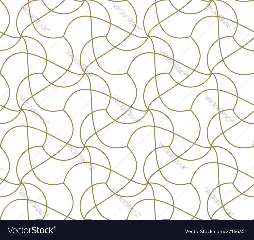 Seamless pattern with abstract geometric line Vector Image Seamless pattern with abstract geometric line