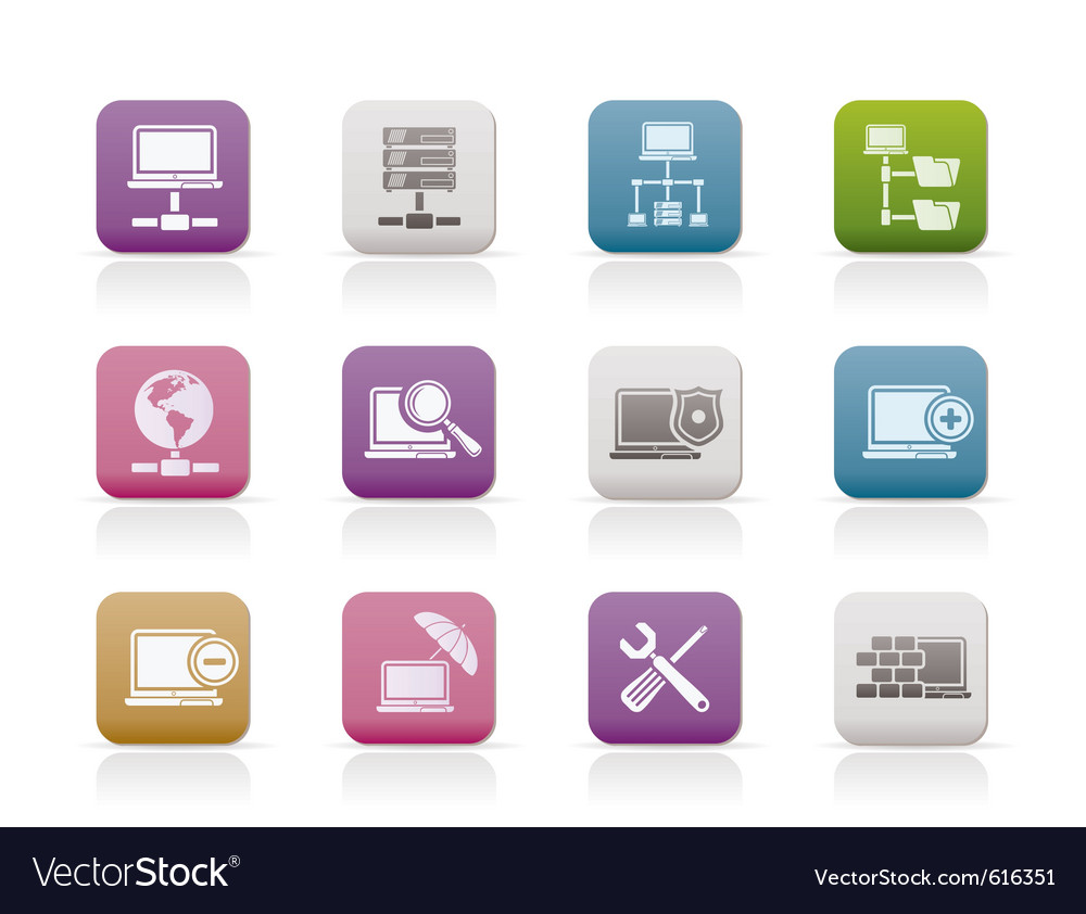 Server and Hosting Icons Set