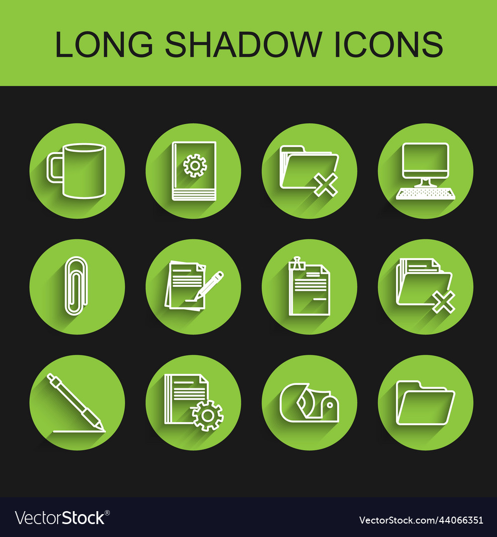 Set line pen document settings with gears