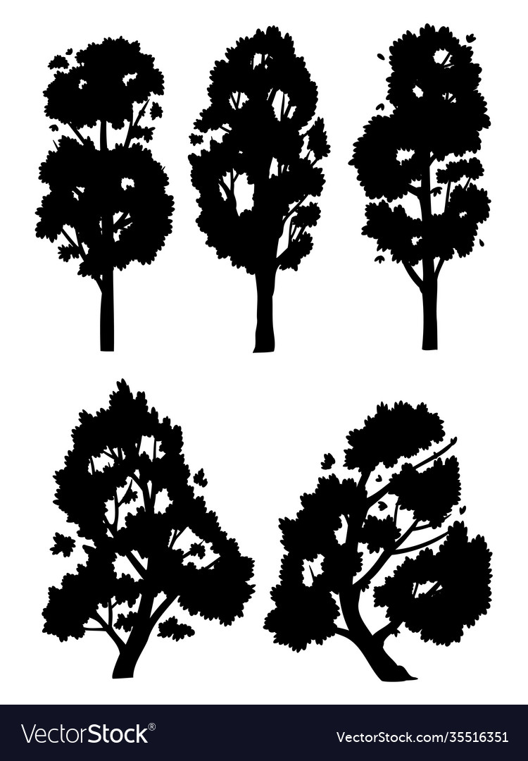 Set side view tree
