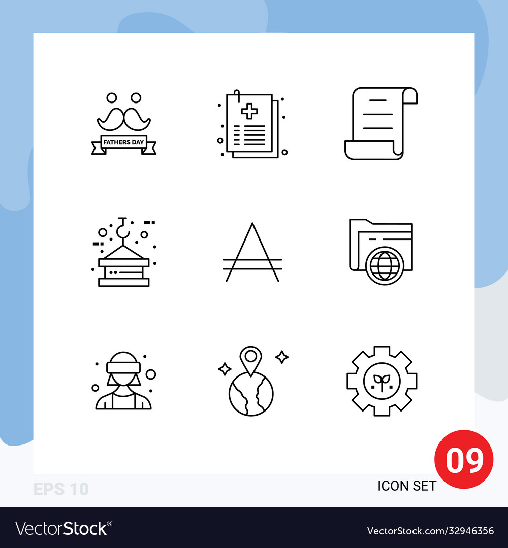 9 universal outlines set for web and mobile