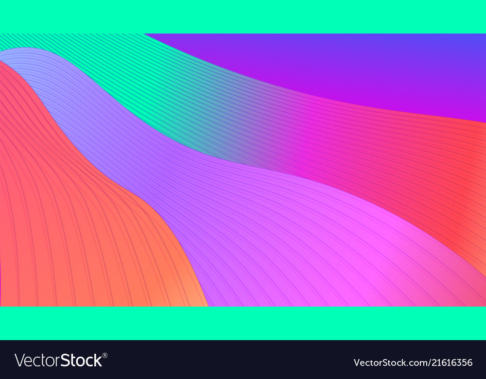 Abstract bright background with waves and gradient