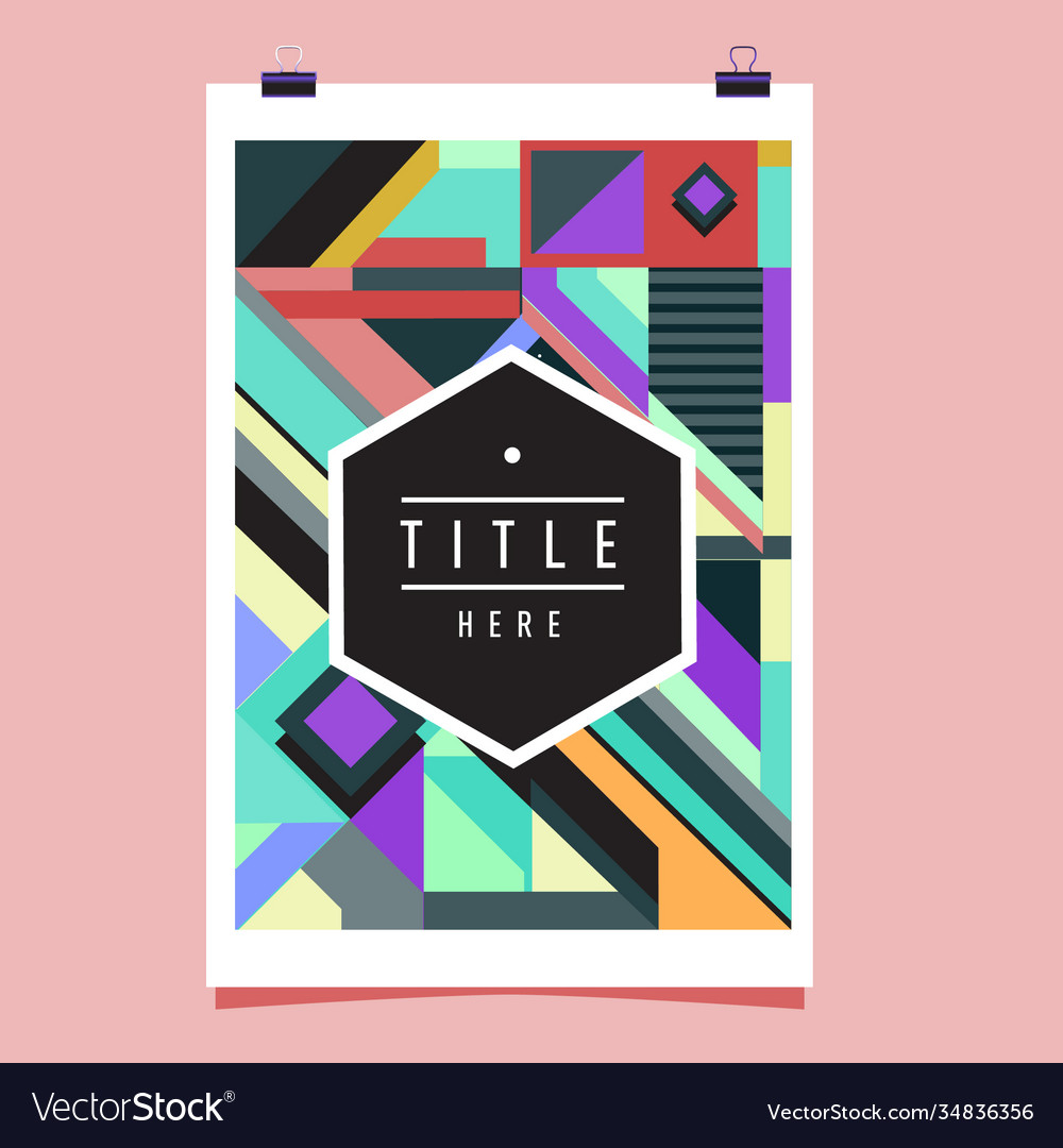 Abstract colorful geometric pattern background