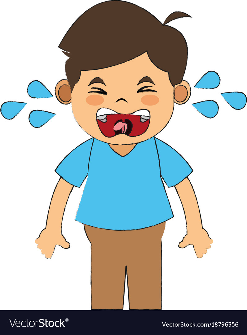 Kids Crying Clipart