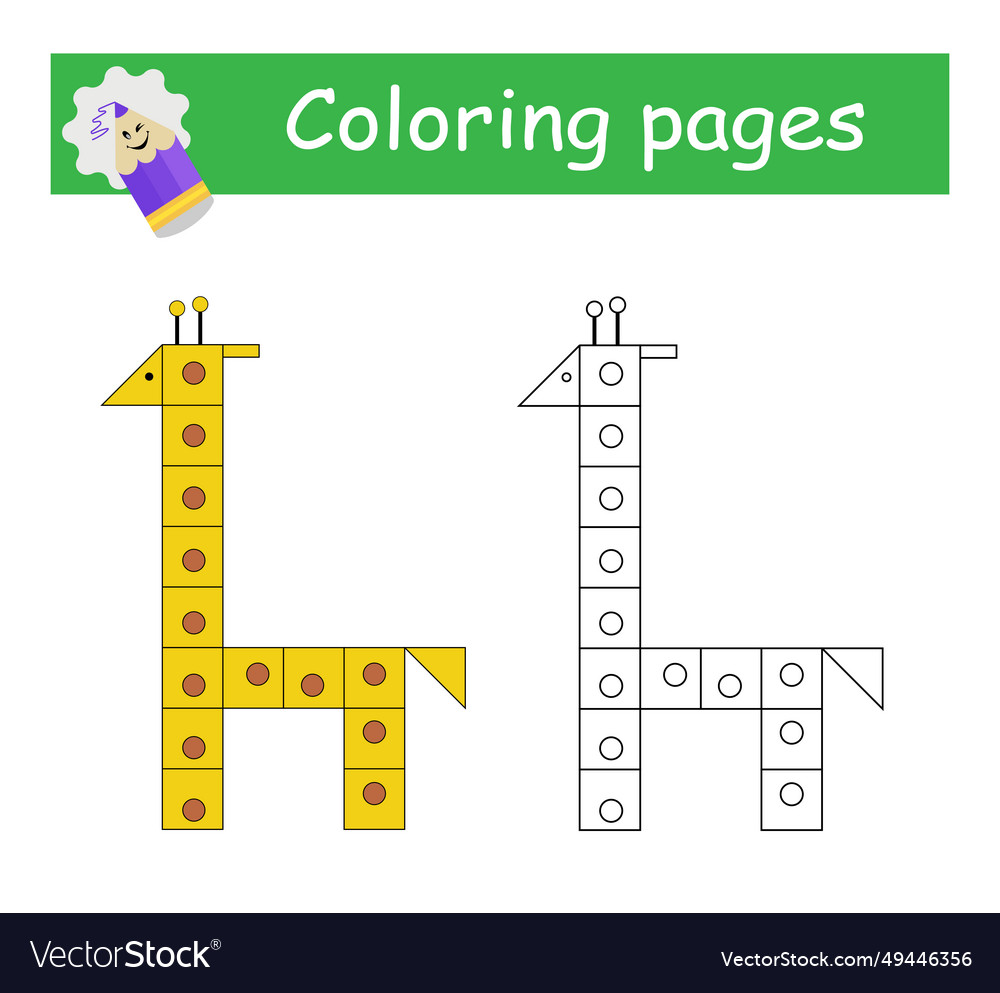 Coloring book for children education cartoon