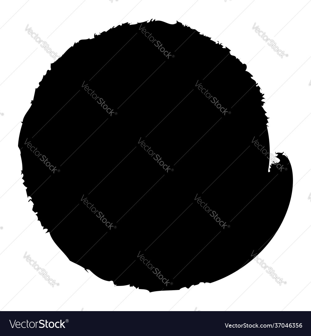 Grungy circle blob blotch vector image Grungy circle blob blotch