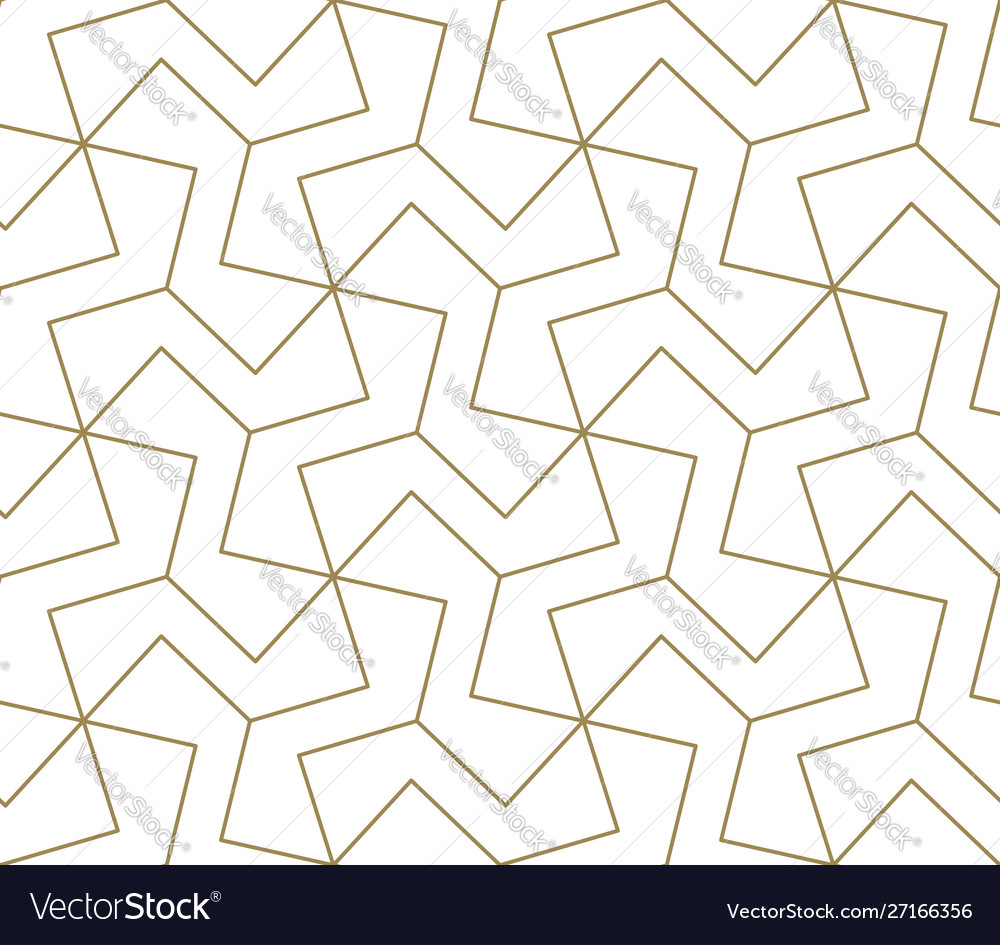 Seamless pattern with abstract geometric line vector image Seamless pattern with abstract geometric line