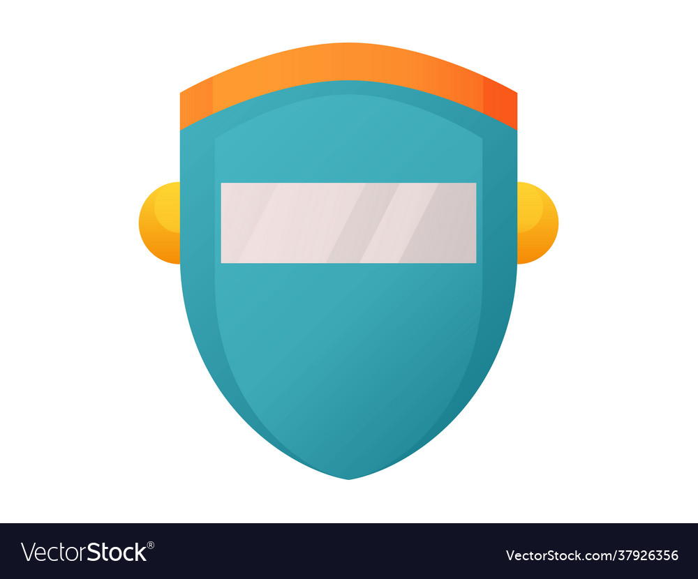 Welding mask single isolated icon with smooth Vector Image