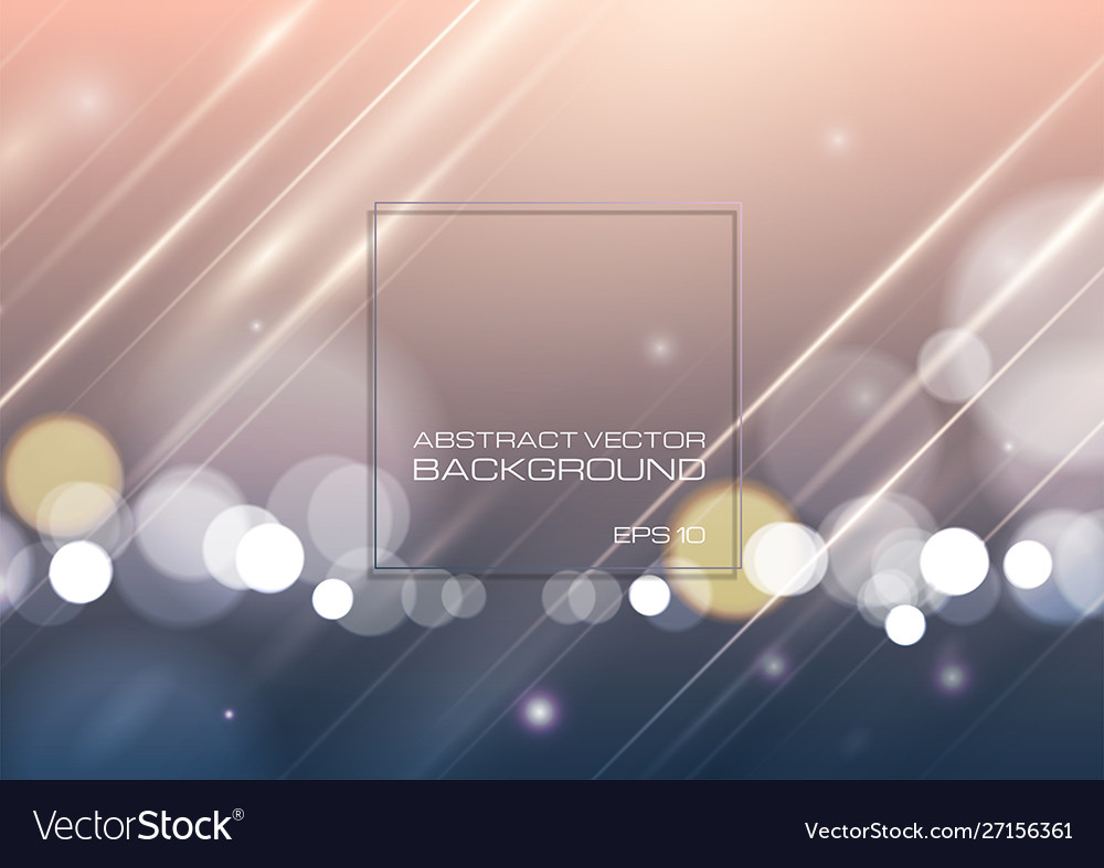 Abstract bokeh light with gradient background vector image Abstract bokeh light with gradient background