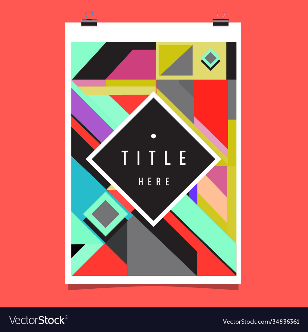Abstract colorful geometric pattern background