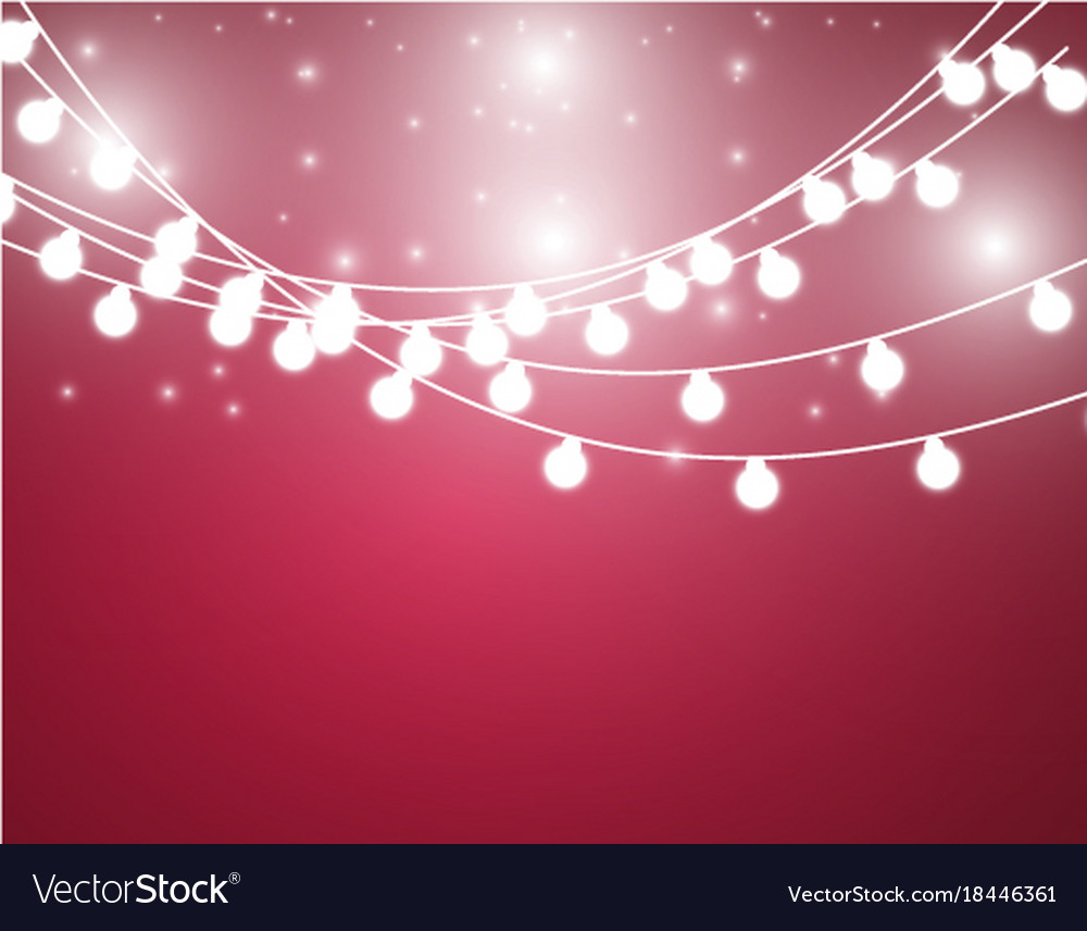 Christmas background with xmas lights Royalty Free Vector