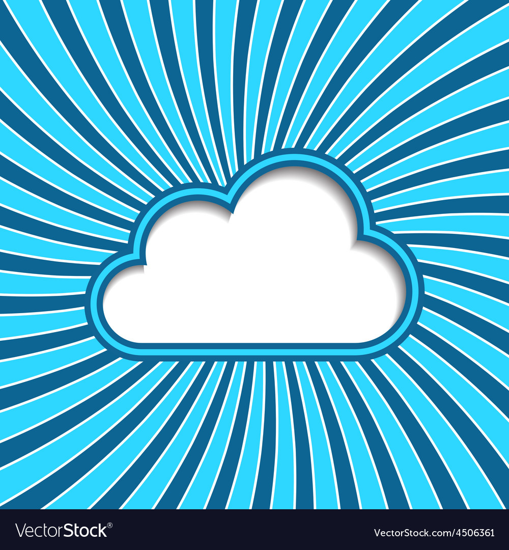 Cloud background Royalty Free Vector Image - VectorStock