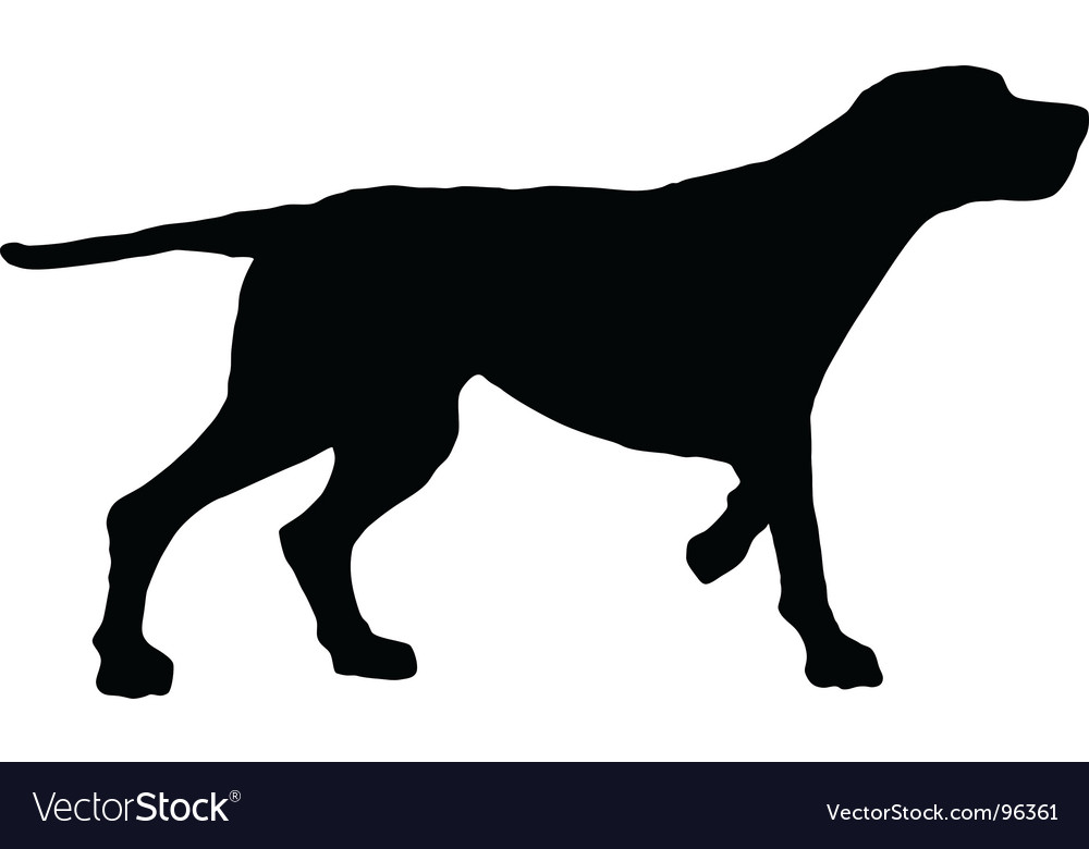 Download Dog silhouette Royalty Free Vector Image - VectorStock