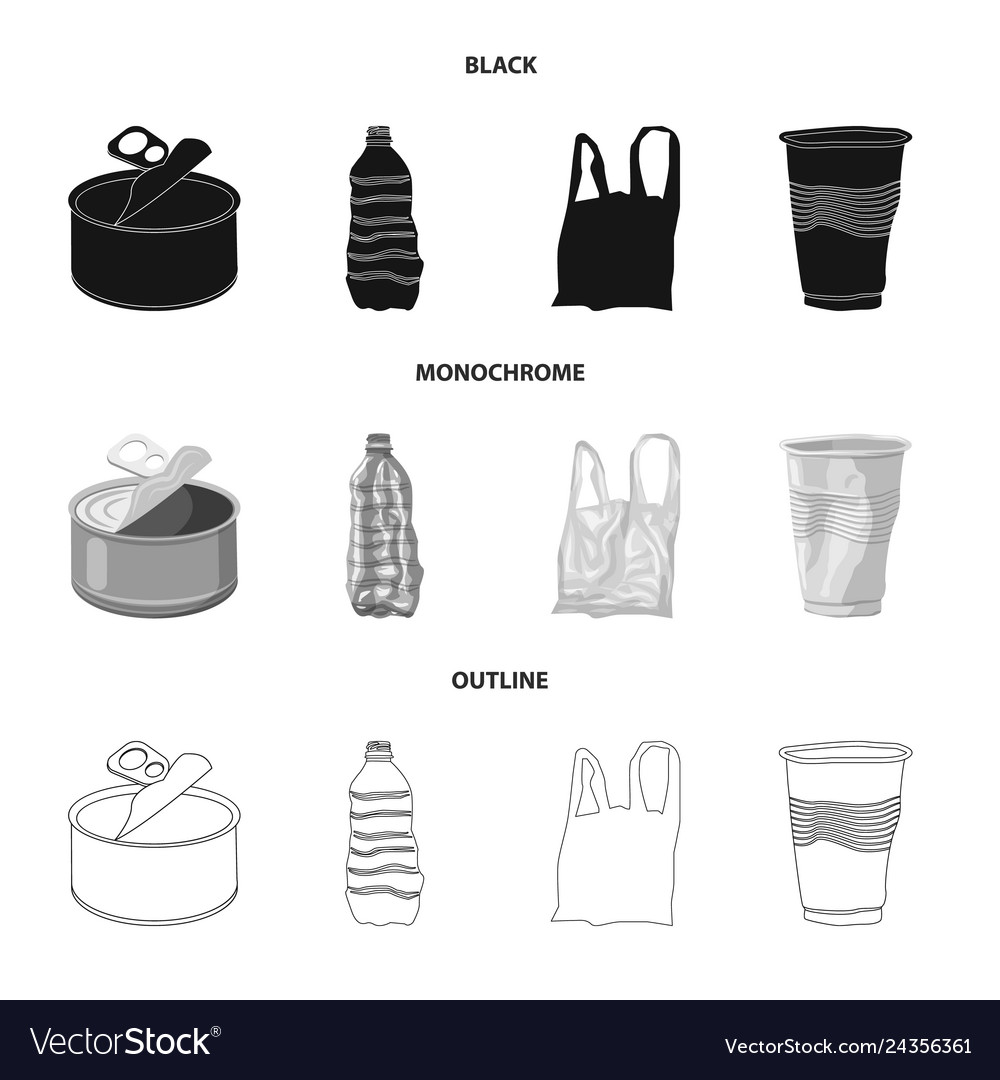 Dump and sort logo set vector image Dump and sort logo set