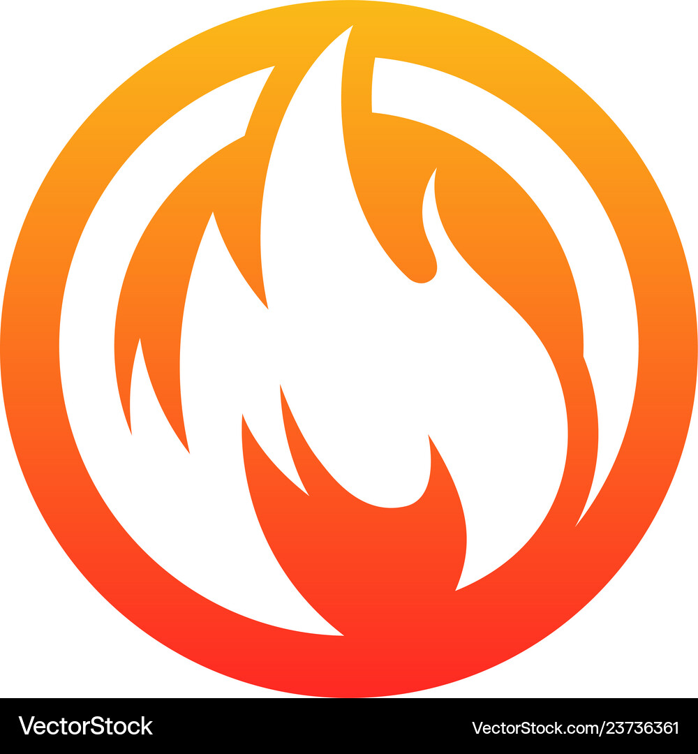 Fire flame Royalty Free Vector Image - VectorStock