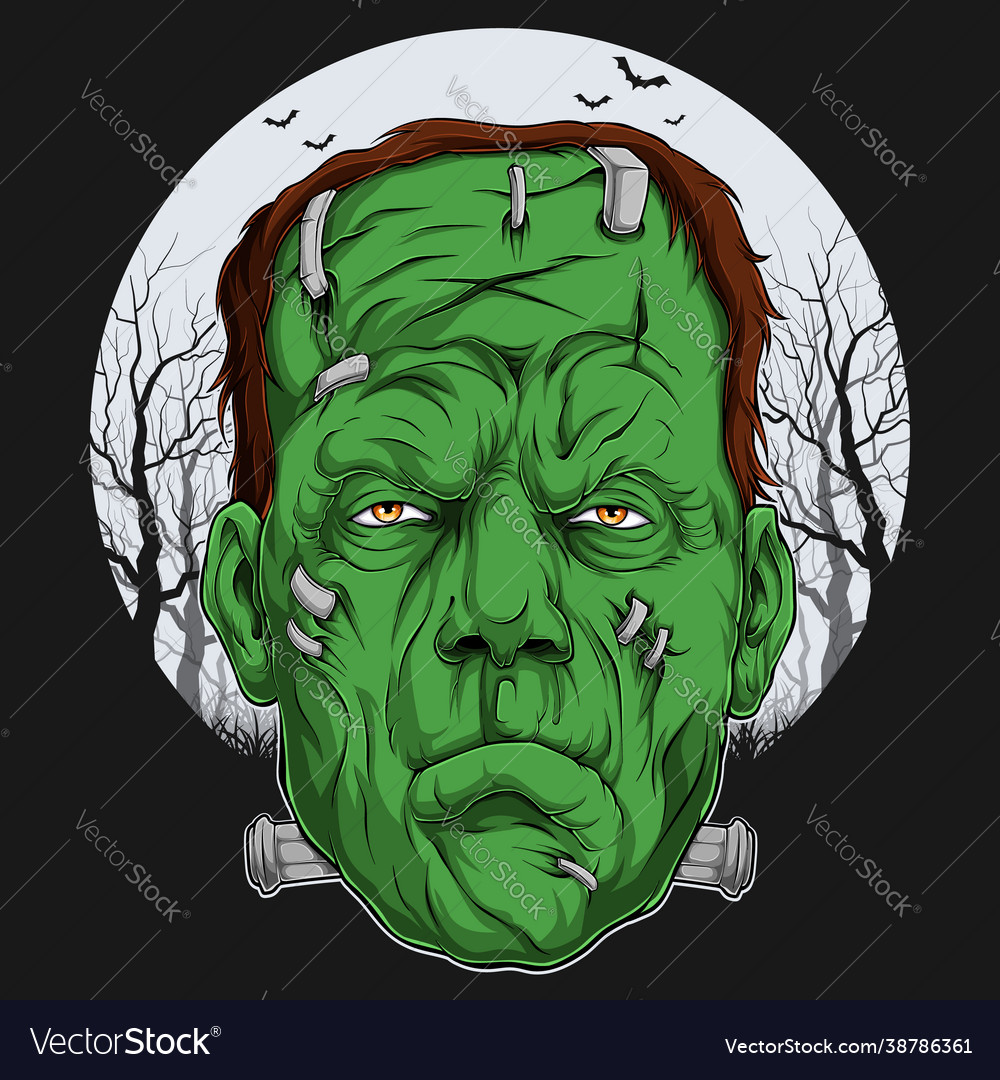 frankenstein face drawing