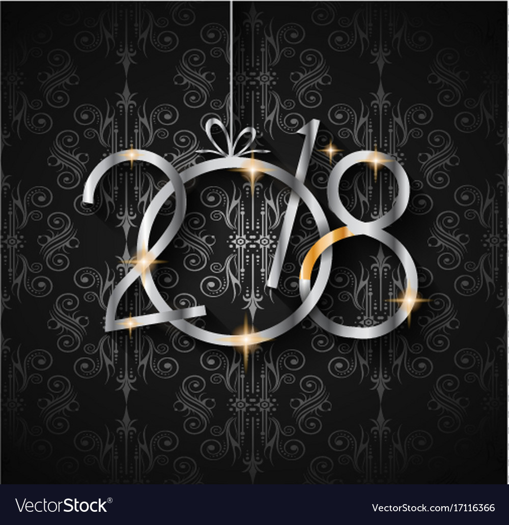 2018 happy new year background for your seasonal Vector Image