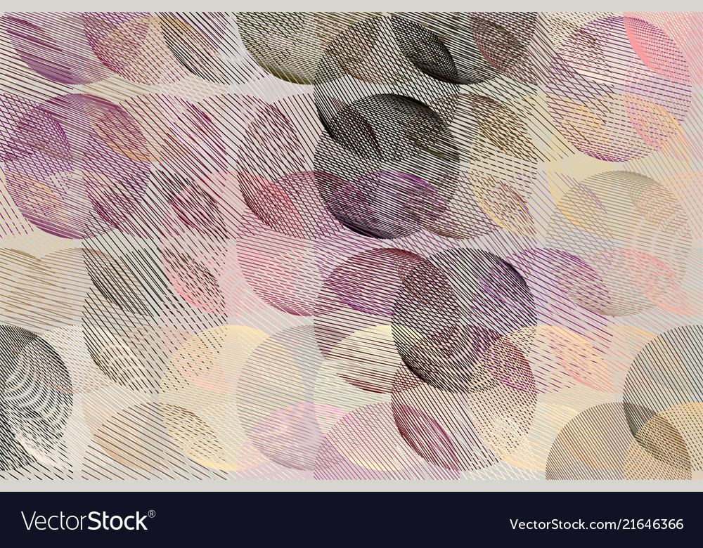 Abstract messy random line circles geometric