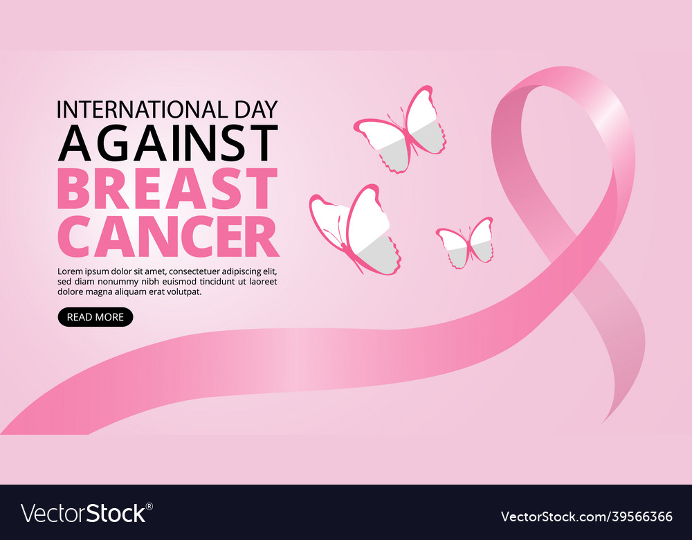 Cancer awareness month background with pink satin