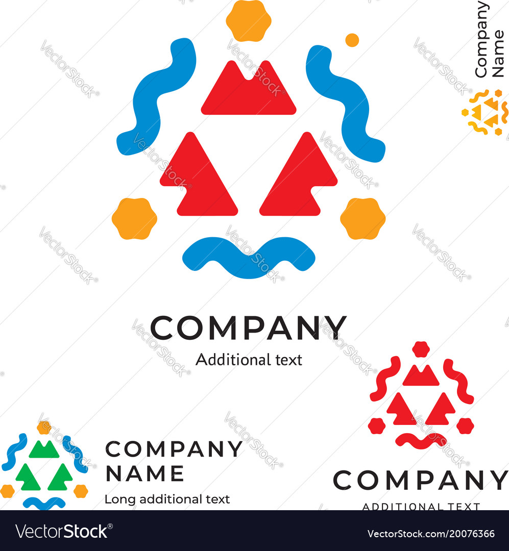 Ethnic abstract nature logo modern identity