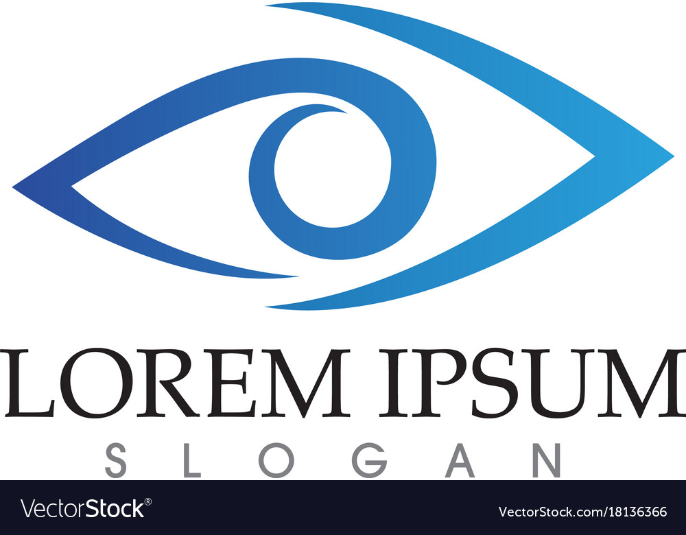 Eye care logo and symbols template icons app Vector Image