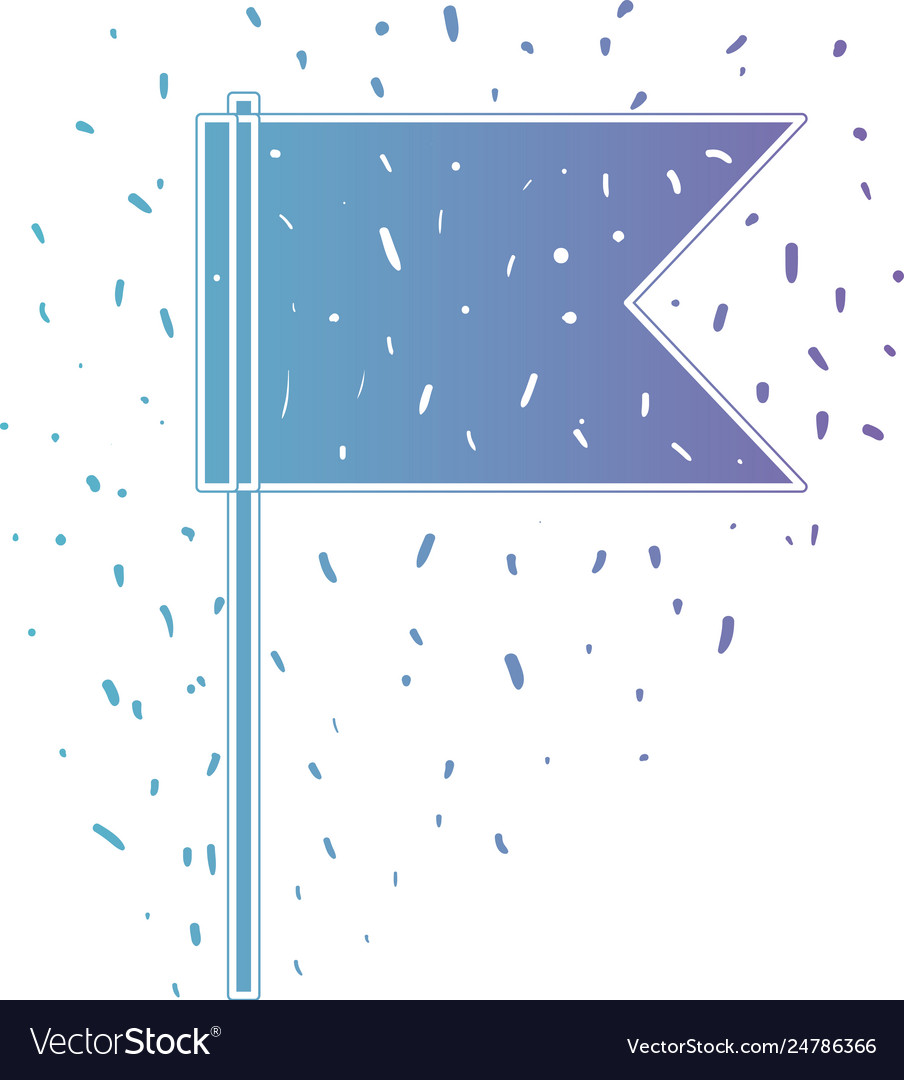 Flag pointer location icon