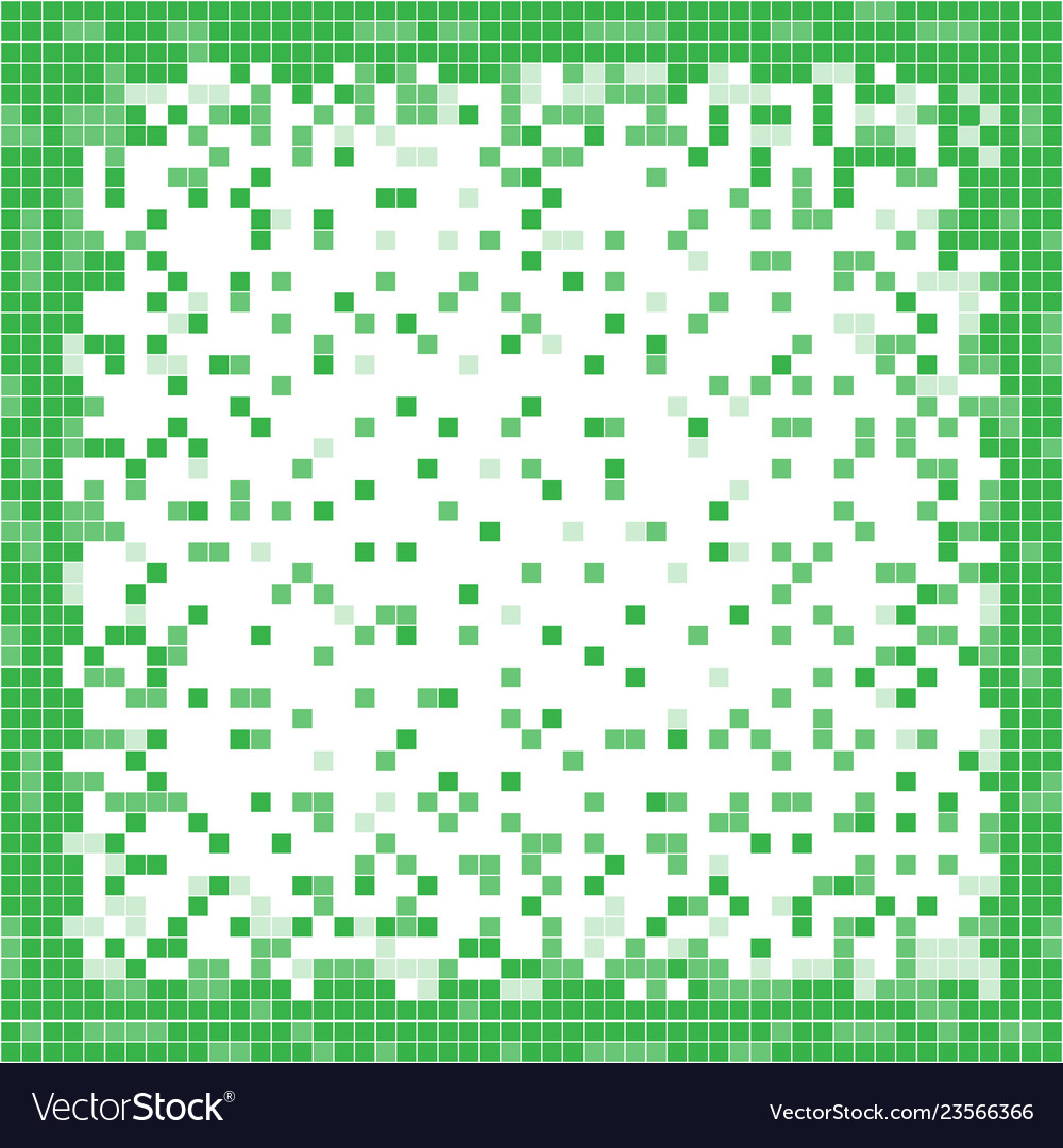 Green abstract pixel background art