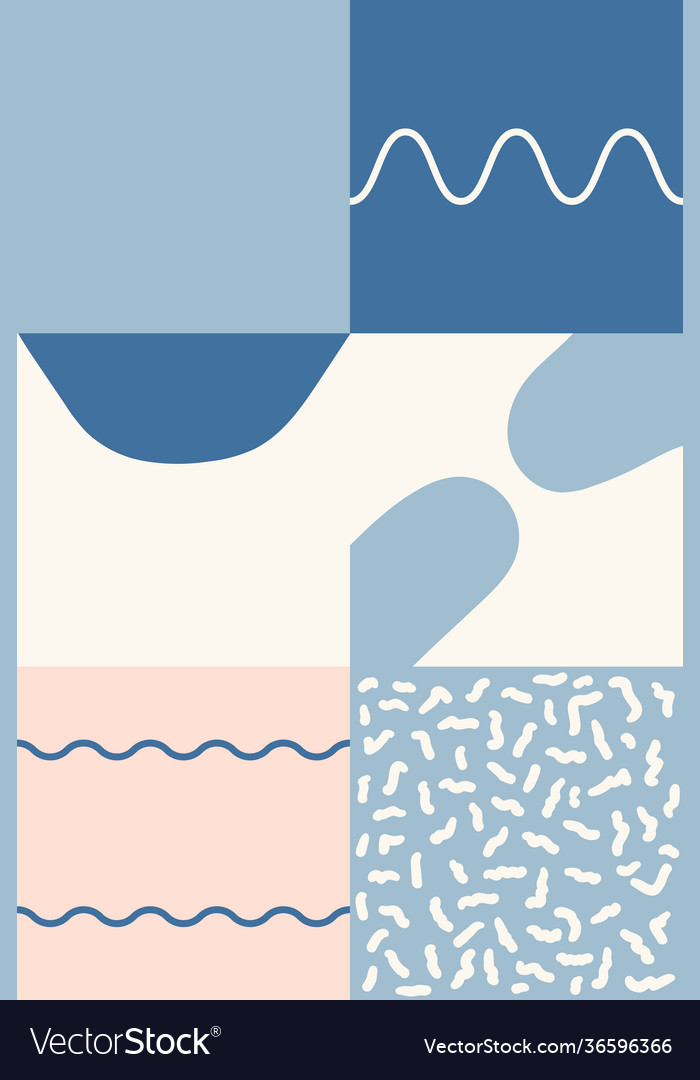 Hand-drawn abstract pattern design vector image Hand-drawn abstract pattern design