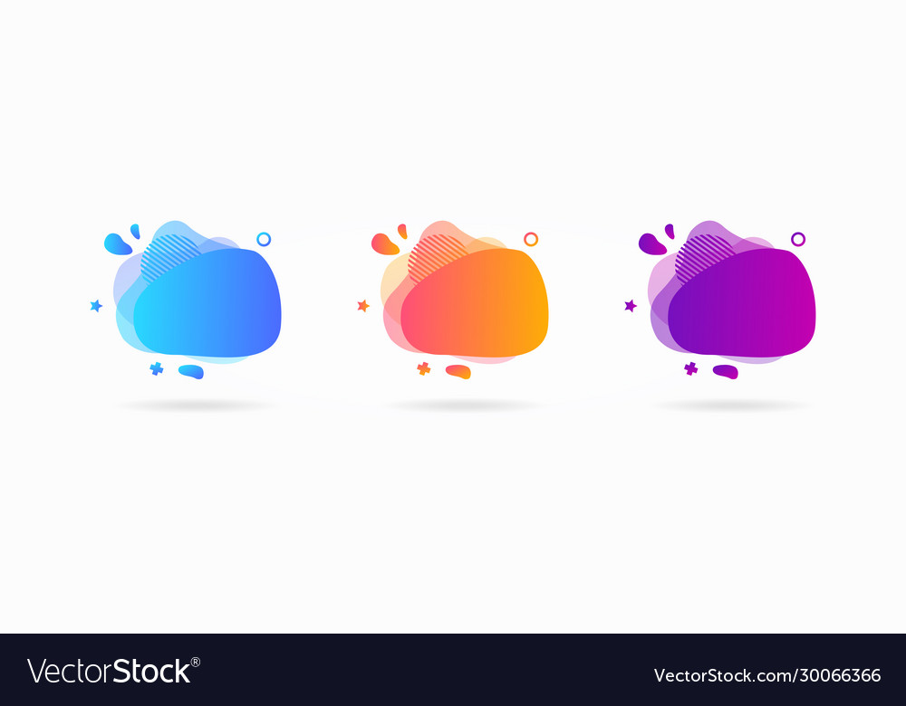 Set abstract element banner design