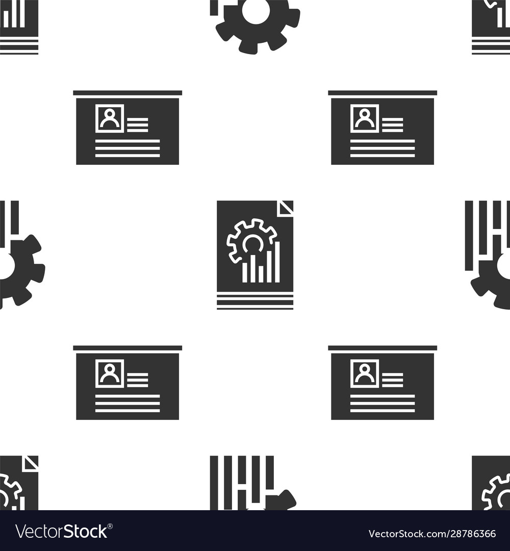 Set pie chart infographic document with graph vector image Set pie chart infographic document with graph