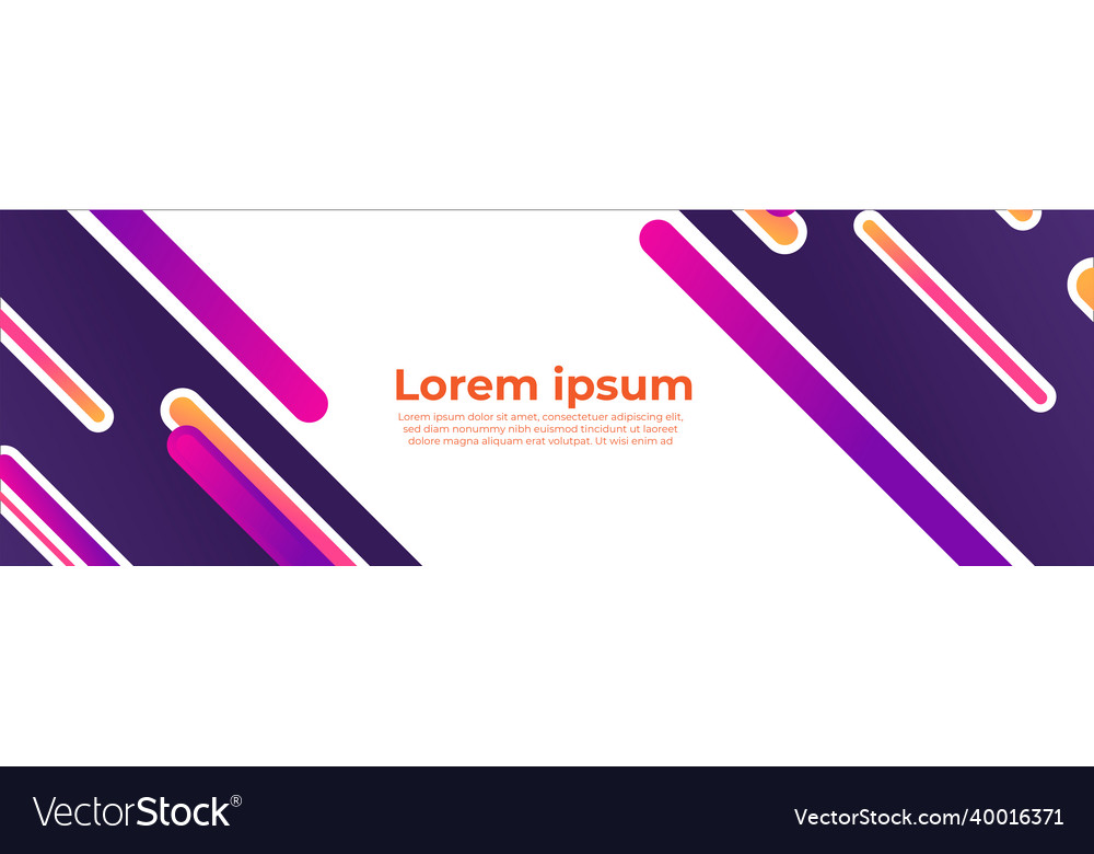 Abstract tech banner design web template set