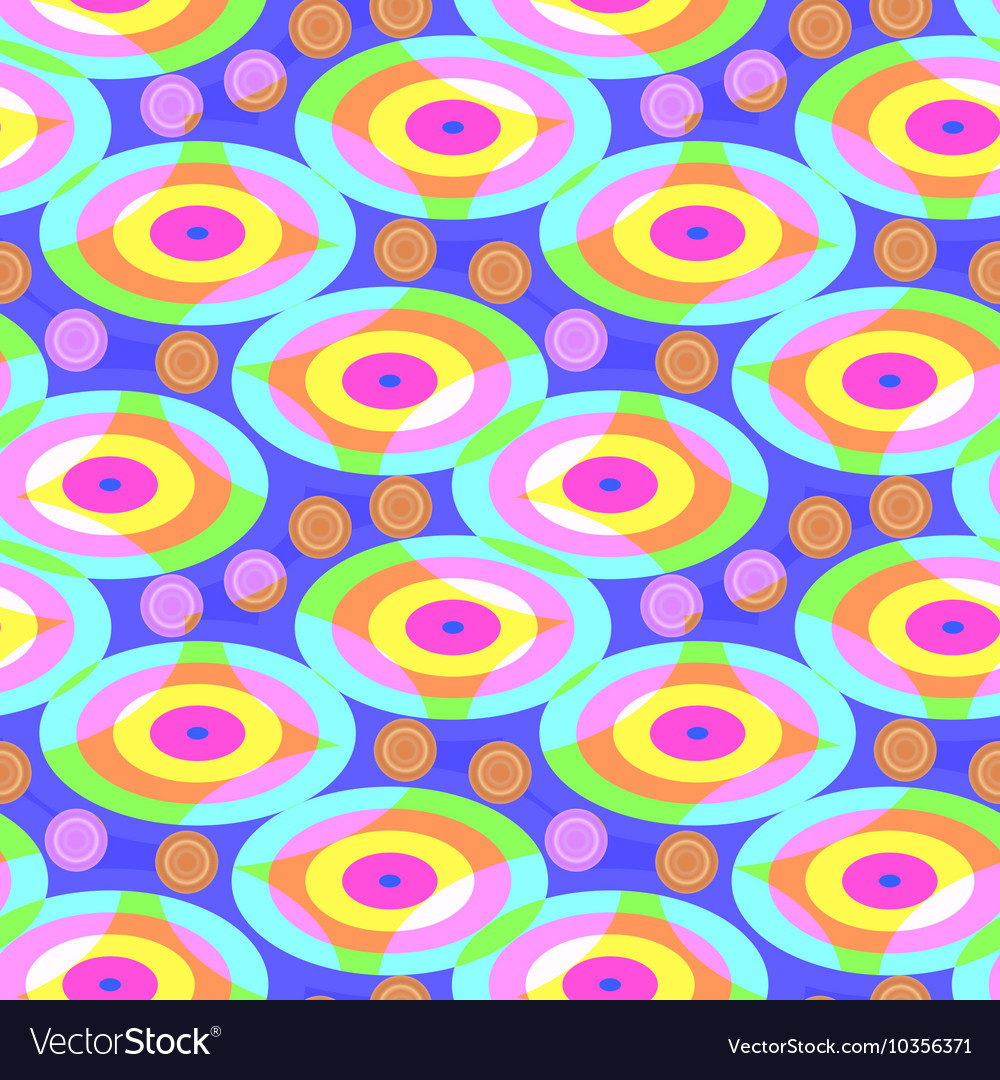 Bright pattern of ovals
