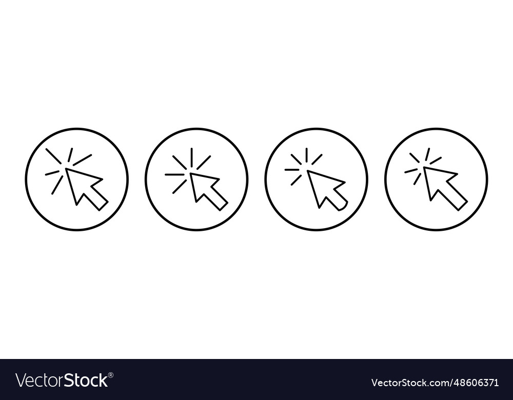 Click icon cursor pointer sign