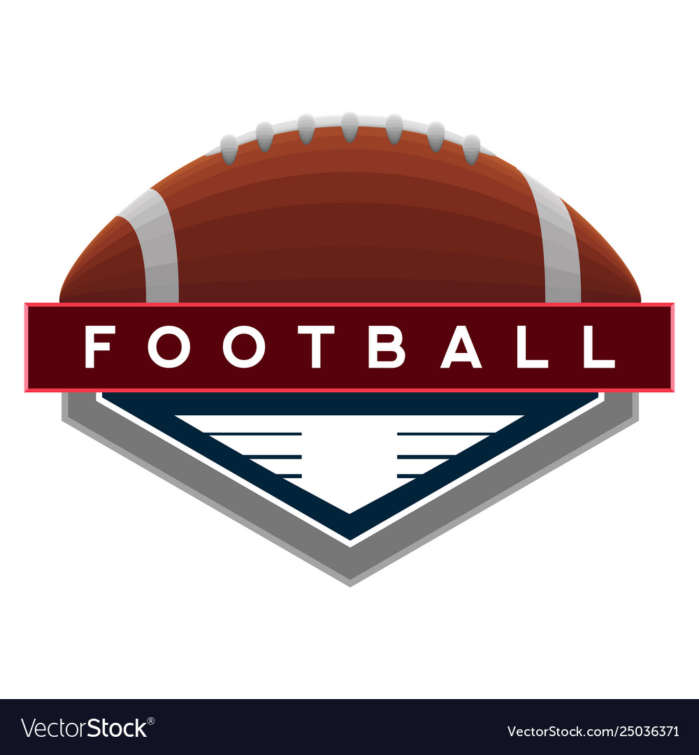 Isolated football emblem