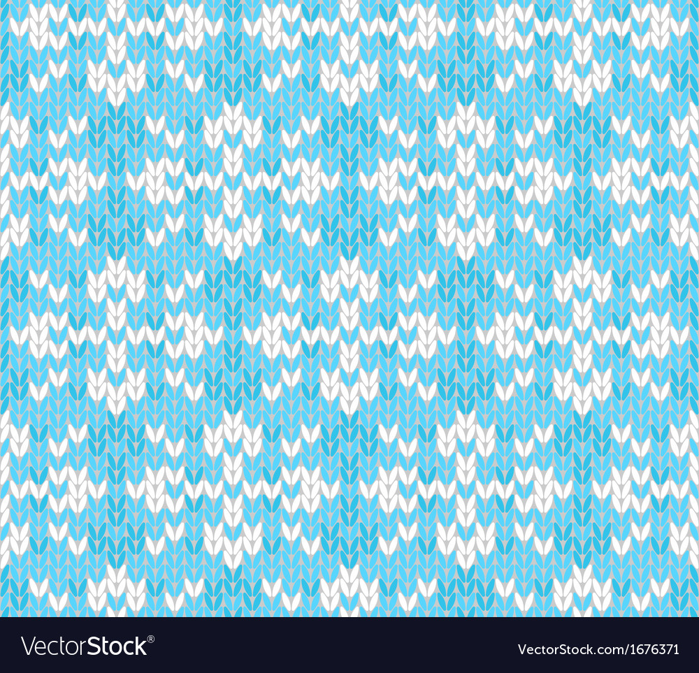 Seamless knitted pattern with snowflakes Vector Image