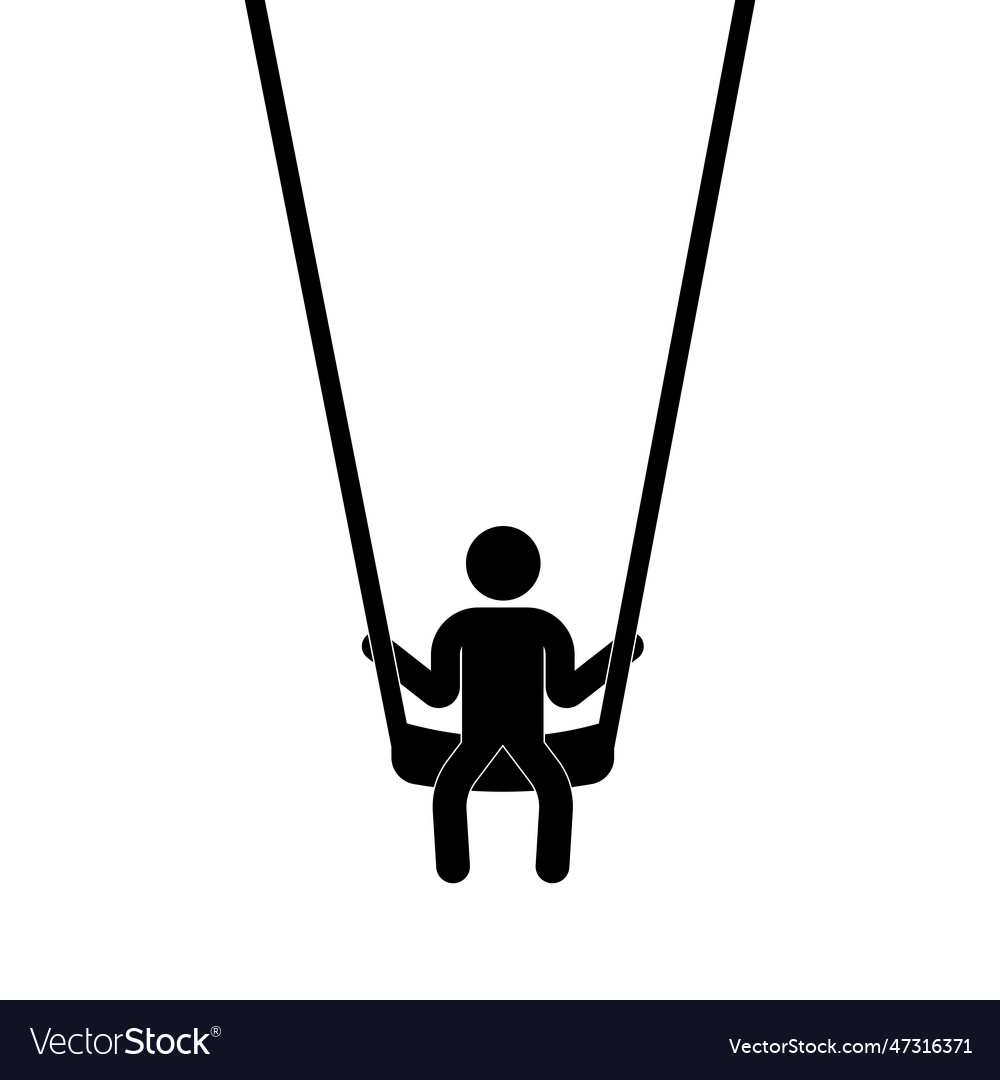 Swing Icon Royalty Free Vector Image Vectorstock